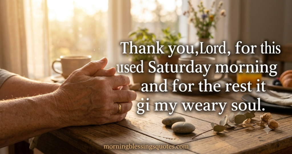 Saturday morning prayer blessing quote - morningblessingsquotes.com
