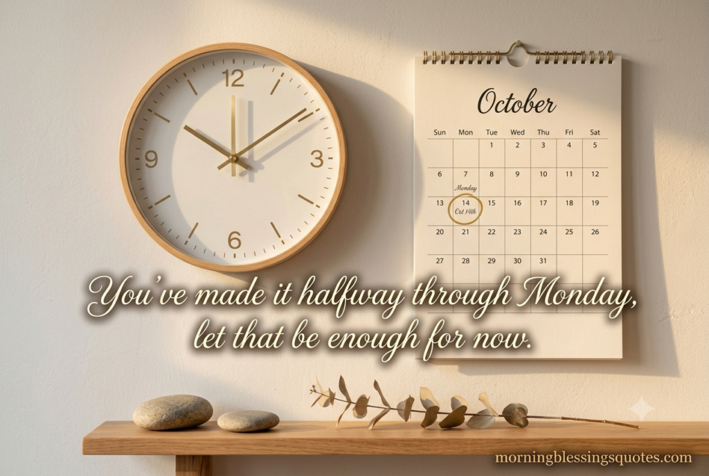 Halfway through Monday afternoon blessing quote - morningblessingsquotes.com