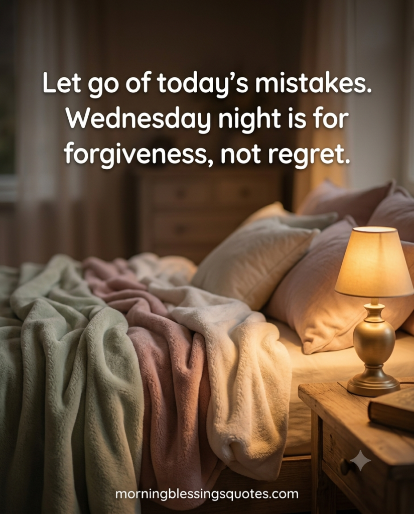 Cozy bedroom scene for winding down with Wednesday night blessings