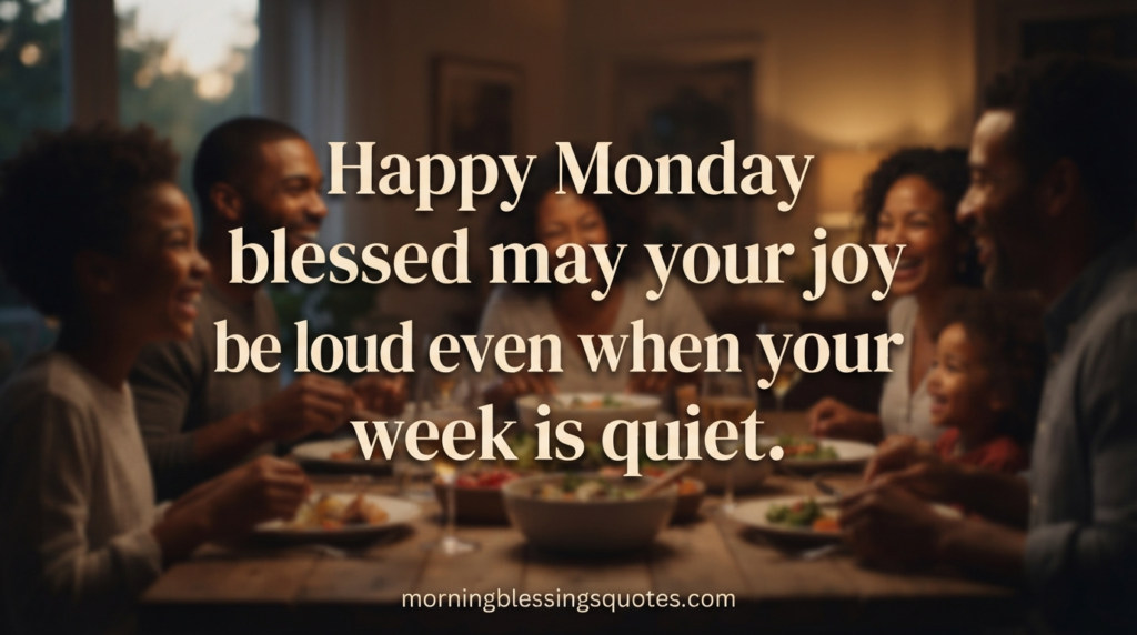 "Monday morning blessing for a calm first hour"