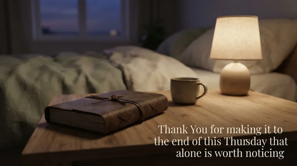 Thankful Thursday night prayer for rest and gratitude