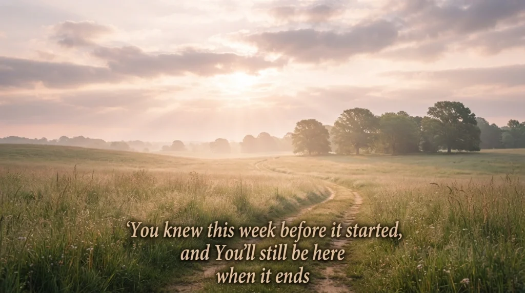 Wednesday divine inspiration and prayer quote over a hopeful sky scene