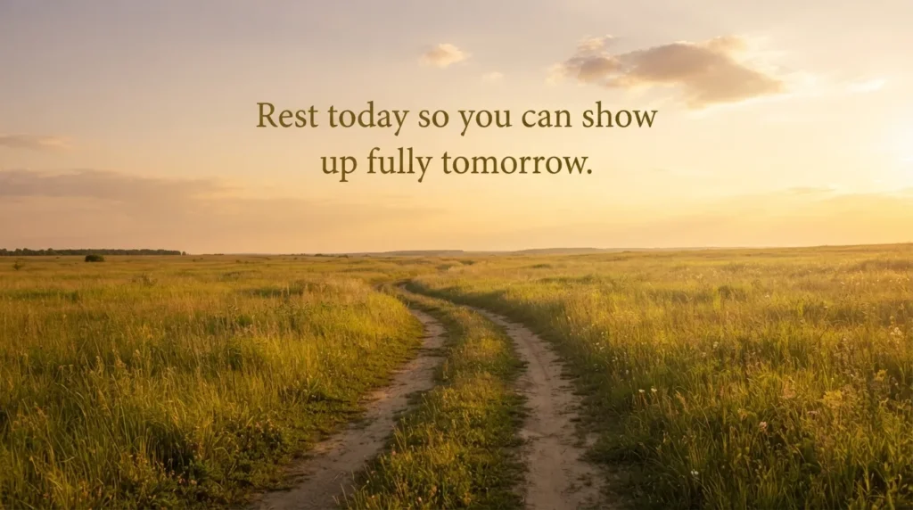 Motivational saturday afternoon blessings quote background with sunlit path