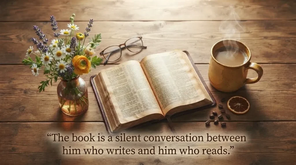 Prayer Saturday morning flat lay image with bible, coffee and flowers