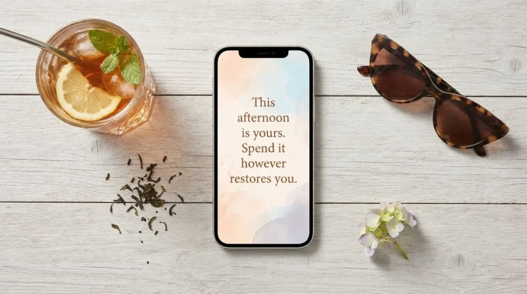 Shareable saturday afternoon blessings image styled for phone and social media